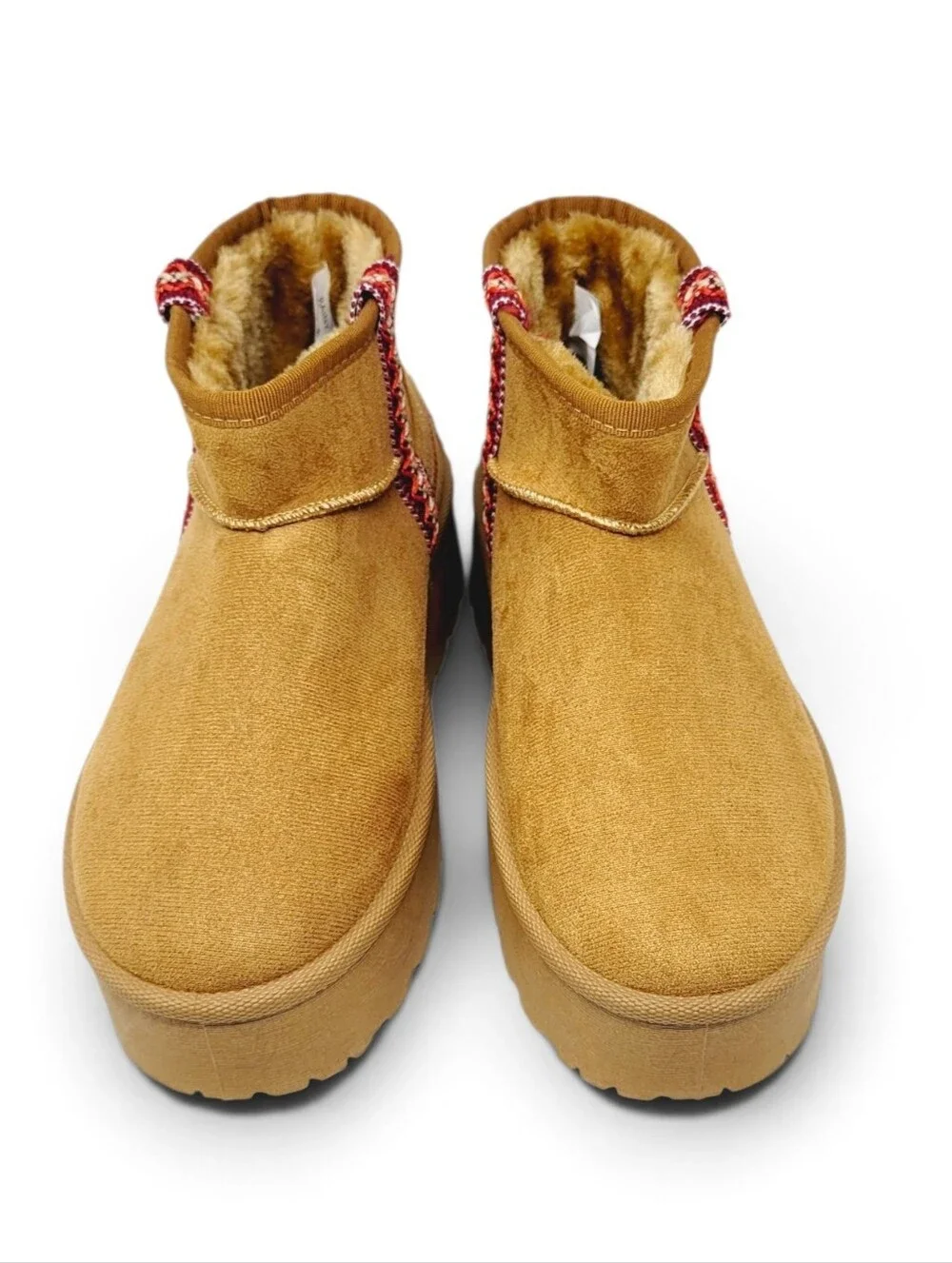 Olivia & Kate Rainy Ultra Mini Chestnut Platform Boots